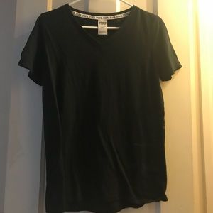 Black v-neck T-shirt